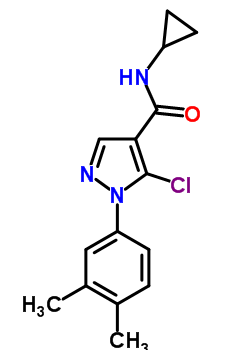 98534-06-6  5-chloro-N-cyclopropyl-1-(3,4-dimethylphenyl)-1H-pyrazole-4-carboxamide