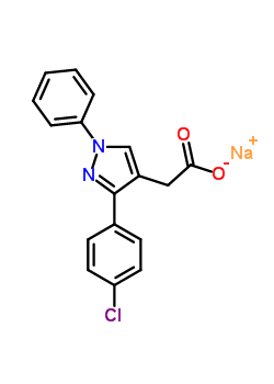 98647-62-2  sodium [3-(4-chlorophenyl)-1-phenyl-1H-pyrazol-4-yl]acetate