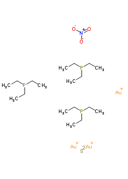 99021-82-6  gold(1+) nitrate sulfide - triethylphosphane (3:1:1:3)