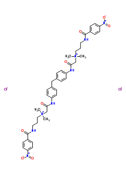 99377-84-1  N,N'-{methanediylbis[benzene-4,1-diylimino(2-oxoethane-2,1-diyl)]}bis{N,N-dimethyl-3-[(4-nitrobenzoyl)amino]propan-1-aminium} dichloride