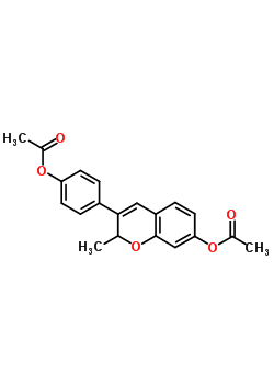 10499-08-8  4-[7-(acetyloxy)-2-methyl-2H-chromen-3-yl]phenyl acetate