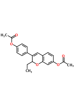 10499-09-9  4-[7-(acetyloxy)-2-ethyl-2H-chromen-3-yl]phenyl acetate