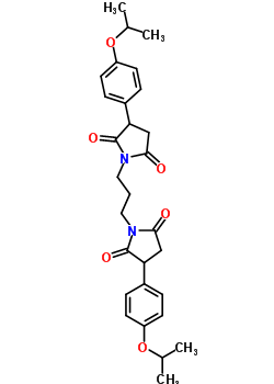 115906-25-7  1,1'-propane-1,3-diylbis{3-[4-(1-methylethoxy)phenyl]pyrrolidine-2,5-dione}
