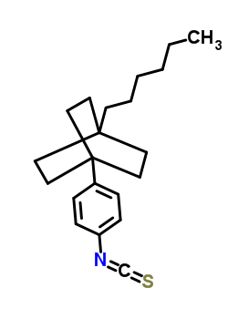 121219-38-3  1-hexyl-4-(4-isothiocyanatophenyl)-bicyclo(2.2.2)