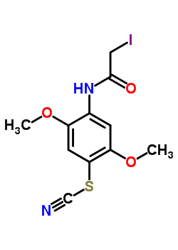 14556-93-5  4-[(iodoacetyl)amino]-2,5-dimethoxyphenyl thiocyanate