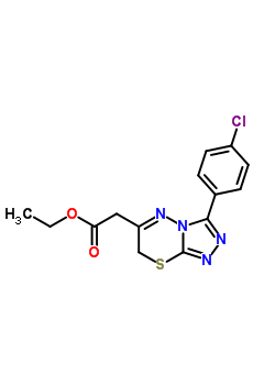 150536-08-6  3-(4-CHLORO-PHENYL)-7H-[1,2,4]TRIAZOLO[3,4-B][1,3,4]THIADIAZIN-6-YL]-ACETIC ACID ETHYL ESTER