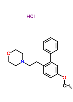 15286-42-7  4-[2-(5-methoxybiphenyl-2-yl)ethyl]morpholine hydrochloride (1:1)