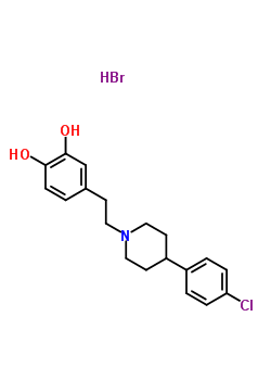 15565-24-9  4-{2-[4-(4-chlorophenyl)piperidin-1-yl]ethyl}benzene-1,2-diol hydrobromide (1:1)