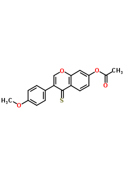 16851-08-4  3-(4-methoxyphenyl)-4-thioxo-4H-chromen-7-yl acetate