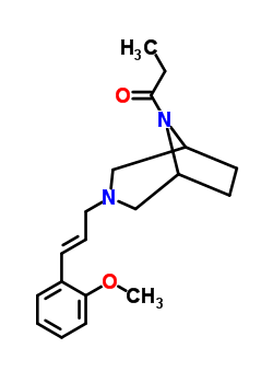 1742-26-3  3-[(2E)-3-(2-methoxyphenyl)prop-2-en-1-yl]-8-propanoyl-3,8-diazabicyclo[3.2.1]octane