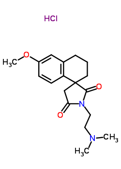 17502-67-9  1'-[2-(dimethylamino)ethyl]-6-methoxy-3,4-dihydro-2H,2'H,5'H-spiro[naphthalene-1,3'-pyrrolidine]-2',5'-dione hydrochloride (1:1)