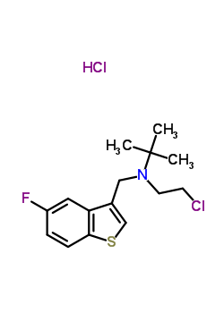 17512-43-5  N-(2-chloroethyl)-N-[(5-fluoro-1-benzothiophen-3-yl)methyl]-2-methylpropan-2-amine hydrochloride (1:1)