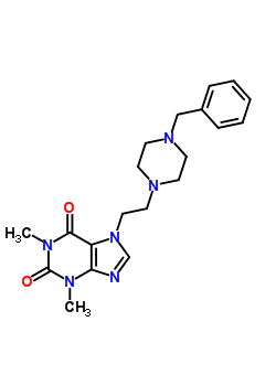 19971-87-0  7-[2-(4-benzylpiperazin-1-yl)ethyl]-1,3-dimethyl-3,7-dihydro-1H-purine-2,6-dione