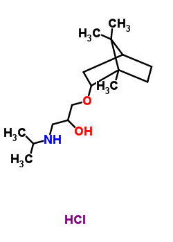 20041-49-0  1-(propan-2-ylamino)-3-[(1,7,7-trimethylbicyclo[2.2.1]hept-2-yl)oxy]propan-2-ol hydrochloride (1:1)