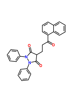 20358-42-3  4-[3-(naphthalen-1-yl)-3-oxopropyl]-1,2-diphenylpyrazolidine-3,5-dione
