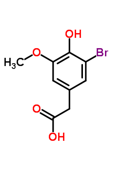 206559-42-4  (3-bromo-4-hydroxy-5-methoxyphenyl)acetic acid