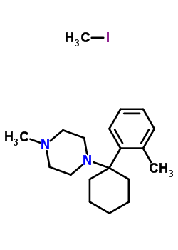 21602-37-9  1-methyl-4-[1-(2-methylphenyl)cyclohexyl]piperazine - iodomethane (1:1)
