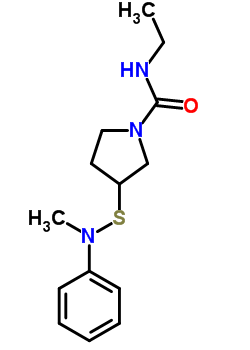 22351-51-5  N-ethyl-3-{[methyl(phenyl)amino]sulfanyl}pyrrolidine-1-carboxamide