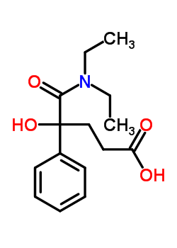 22742-69-4  5-(diethylamino)-4-hydroxy-5-oxo-4-phenylpentanoic acid