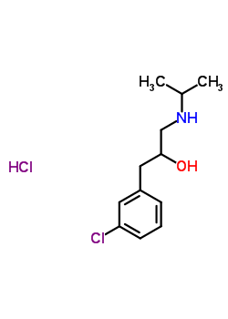 22820-54-8  1-(3-chlorophenyl)-3-(propan-2-ylamino)propan-2-ol hydrochloride (1:1)