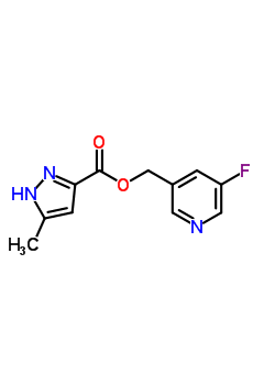 23723-40-2  (5-fluoropyridin-3-yl)methyl 5-methyl-1H-pyrazole-3-carboxylate