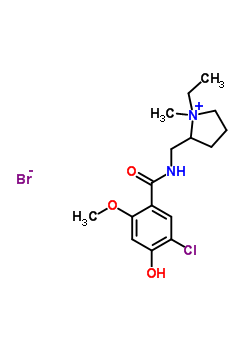28478-49-1  2-{[(5-chloro-4-hydroxy-2-methoxybenzoyl)amino]methyl}-1-ethyl-1-methylpyrrolidinium bromide