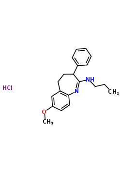 28717-77-3  7-methoxy-3-phenyl-N-propyl-4,5-dihydro-3H-1-benzazepin-2-amine hydrochloride (1:1)