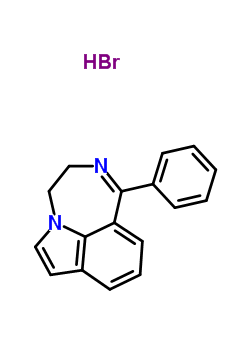 28740-80-9  1-phenyl-3,4-dihydro[1,4]diazepino[6,7,1-hi]indole hydrobromide (1:1)