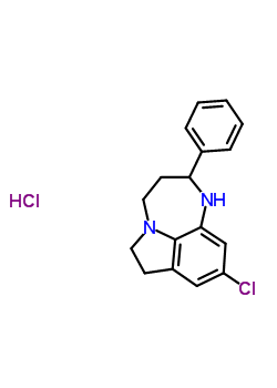 28740-99-0  9-chloro-2-phenyl-1,2,3,4,6,7-hexahydro[1,4]diazepino[3,2,1-hi]indole hydrochloride (1:1)