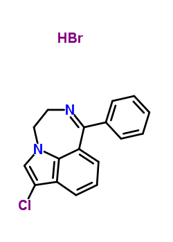 28748-82-5  7-chloro-1-phenyl-3,4-dihydro[1,4]diazepino[6,7,1-hi]indole hydrobromide (1:1)