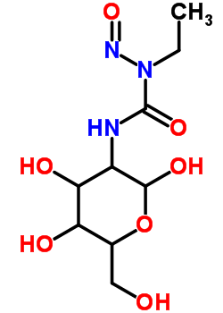 29838-70-8  2-deoxy-2-{[ethyl(nitroso)carbamoyl]amino}hexopyranose