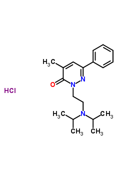 30321-79-0  2-[2-(dipropan-2-ylamino)ethyl]-4-methyl-6-phenylpyridazin-3(2H)-one hydrochloride (1:1)