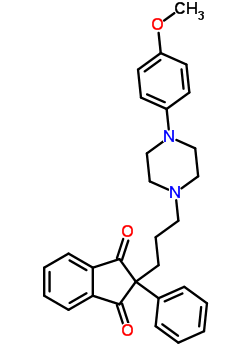 31804-87-2  2-{3-[4-(4-methoxyphenyl)piperazin-1-yl]propyl}-2-phenyl-1H-indene-1,3(2H)-dione