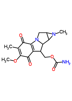 32633-50-4  (6-methoxy-1,5-dimethyl-4,7-dioxo-1,1a,2,4,7,8,8a,8b-octahydroazireno[2',3':3,4]pyrrolo[1,2-a]indol-8-yl)methyl carbamate
