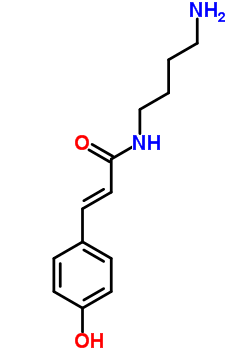 34136-53-3  (2E)-N-(4-aminobutyl)-3-(4-hydroxyphenyl)prop-2-enamide