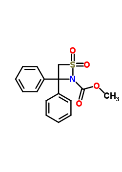 36743-50-7  methyl 3,3-diphenyl-1,2-thiazetidine-2-carboxylate 1,1-dioxide