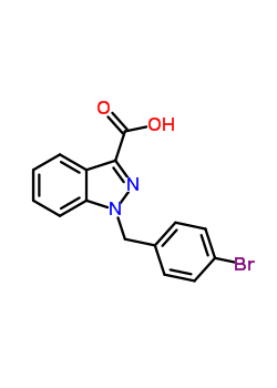 50264-62-5  1-(4-bromobenzyl)-1H-indazole-3-carboxylic acid