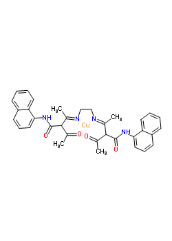 50520-20-2  (3E,3'E)-3,3'-(ethane-1,2-diyldinitrilo)bis[2-acetyl-N-(naphthalen-1-yl)butanamide] - copper (1:1)