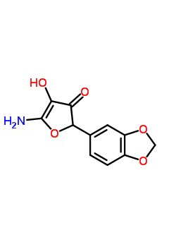53055-21-3  5-amino-2-(1,3-benzodioxol-5-yl)-4-hydroxyfuran-3(2H)-one