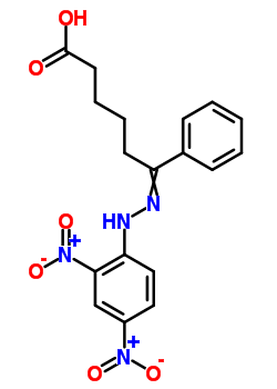 53668-38-5  6-[2-(2,4-dinitrophenyl)hydrazinylidene]-6-phenylhexanoic acid