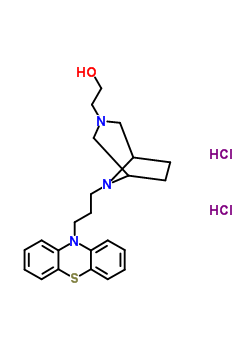 5798-14-1  2-{8-[3-(10H-phenothiazin-10-yl)propyl]-3,8-diazabicyclo[3.2.1]oct-3-yl}ethanol dihydrochloride