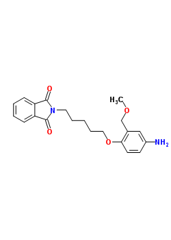 5896-96-8  2-{5-[4-amino-2-(methoxymethyl)phenoxy]pentyl}-1H-isoindole-1,3(2H)-dione