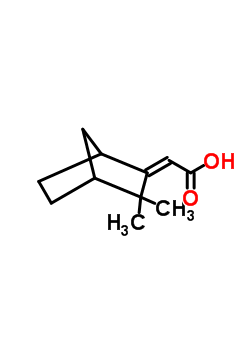 6008-44-2  (2E)-(3,3-dimethylbicyclo[2.2.1]hept-2-ylidene)ethanoic acid