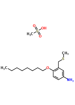 6107-03-5  3-[(methylsulfanyl)methyl]-4-(octyloxy)aniline methanesulfonate (1:1)