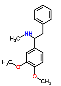 6269-05-2  Clorhidrato de 1-(3,4-dimetoxifenil)-N-metil-2-feniletanamina (1:1)