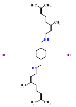 64011-72-9  (2Z,2'Z)-N,N'-(cyclohexane-1,4-diyldimethanediyl)bis(3,7-dimethylocta-2,6-dien-1-amine) dihydrochloride