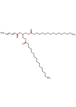 65236-61-5  2-[(2E,4E)-hexa-2,4-dienoyloxy]propane-1,3-diyl dihexadecanoate