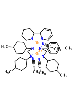 7229-34-7  acetonitrile,(4-methylcyclohexyl)azanidylmethyl-(p-tolyl)azanide,(4-methylcyclohexyl)-[(4-methylcyclohexyl)azanidylmethyl]azanide,2-piperidin-1-id-2-yl-2H-pyridin-1-ide,rhodium,rhodium(+3) cation