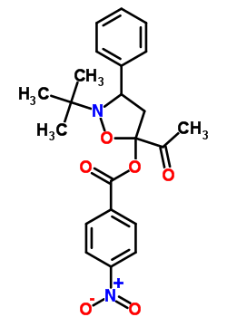 7232-41-9  5-acetyl-2-tert-butyl-3-phenylisoxazolidin-5-yl 4-nitrobenzoate