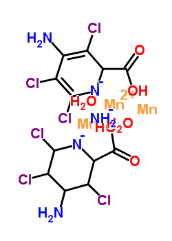 7232-87-3  manganous; 4-amino-3,5,6-trichloro-piperidin-1-ide-2-carboxylic acid; 4-amino-3,5,6-trichloro-2H-pyridin-1-ide-2-carboxylic acid; azanide; manganese; dihydrate